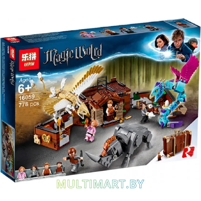 Конструктор Lepin 16059 Чемодан Ньюта Саламандера (778 деталей)